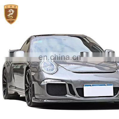Fiberglass Material Body Kits Include Tail Lights Wing Spoiler Car Front Bumper Suitable For Porsche 911 997 Upgrade 991 GT