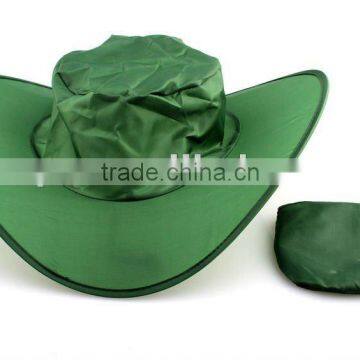 Waterproof folding cowboy hat