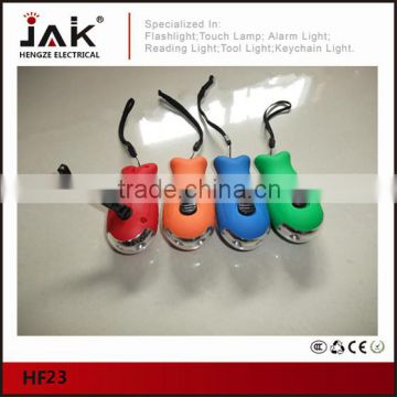 JAK HF23 2 LED Mini Dynamo Fish Flashlight