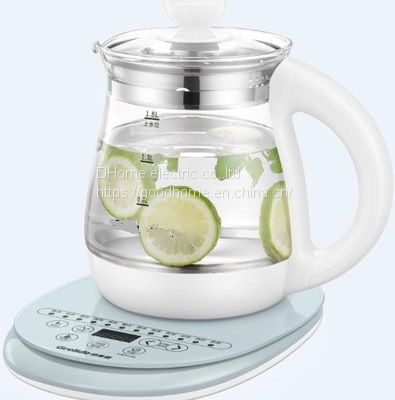 Multi-functional kettle, 12 kinds of functions setting on base, with different time and temperature.