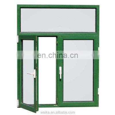 Hand casement window vinyl frame opaque  glass windows AS2047 Cheap upvc window double glazing swing windows pvc casement window