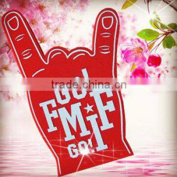 factory hot sale! welcomed and colourful cheering foam hand