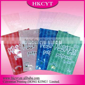 klimax potpourri bag with different flavors for 3g/10g