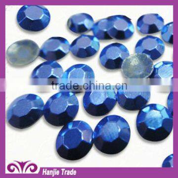 Hotsale wholesale new fashion high quality blue korean loose hot fix rhinestud for clothes decoration