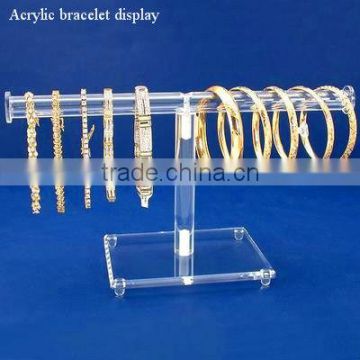 T-bar acrylic bracelet display stand
