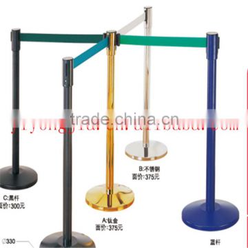 warning line stainless steel movable fence telescopic fence railing stand