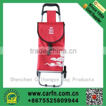 Hot sale bag trolley outdoor shopping,lovely bag trolley