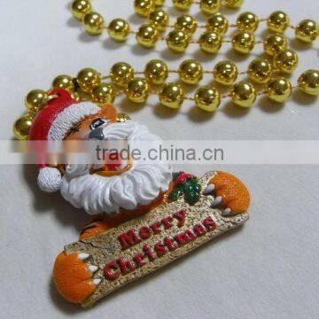 Christmas Necklace Santa Tiger Plastic MOT Beads Throw Beads