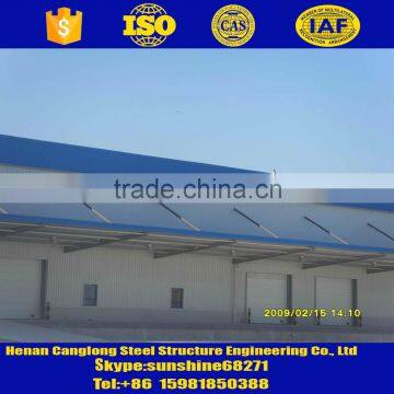 steel shade structure and steel structure shed with canopy