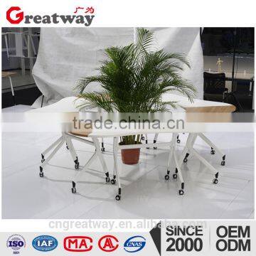 different shaped designfree combined easy storage folding table design(QM-16)