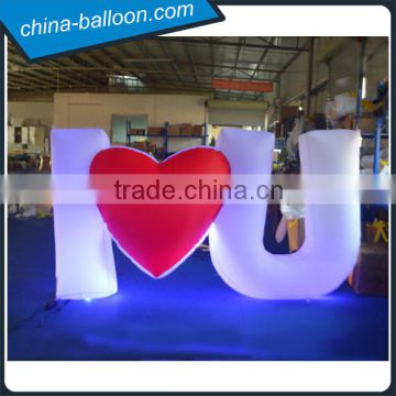 Inflatable wedding decoration / inflatable heart for valentine's day decoration