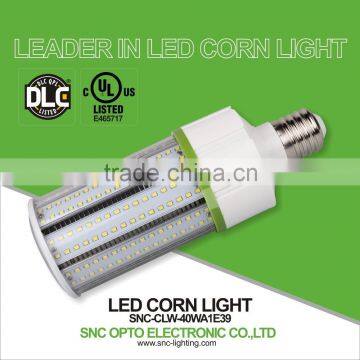 5000K CCT DLC UL CUL approved 40W LED corn bulb E39 5 years warranty