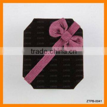 Elegant flannel fashion jewelry packing box ZTPB-0041