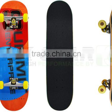 High end quality 31" Maple Skateboards Complete,double kick tail skateboards