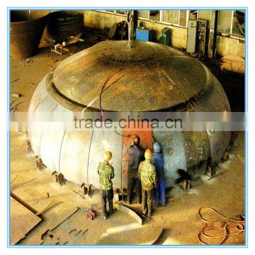 pressure vessel caps flat head steel dome structure