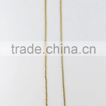 Wholesale cheap long thin pure gold earring