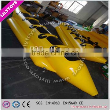 Top quality professional manufacturer inflatable boat/yellow banana boat for children