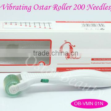 Titanium Microneedle Derma Roller (2014 Best Sale) Vibrating Led 1.5mm Needle Roller Derma Rolling System Needle Skin Roller