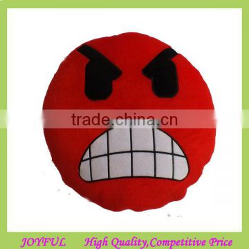 Hot selling new design cute cheap plush emoji pillows