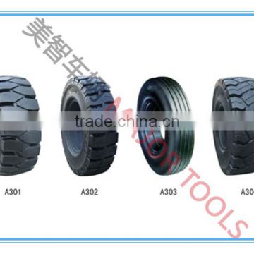 pneumatic shaped solid tyre for counterbalanced lift truck