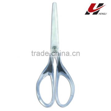 8" 2Cr13 S/S transparent handle scissor L7129