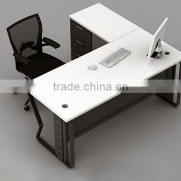 2014 High quality executive wooden office desk with drawer lock