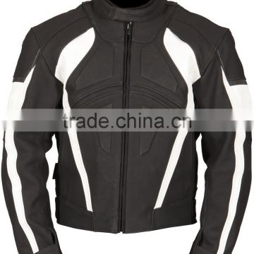 Fully grain Leather Motorbike Jacket
