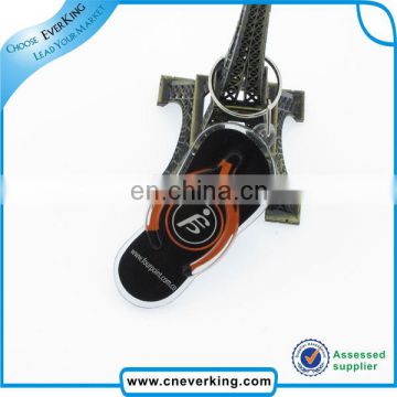 Custom acrylic plastic key chain blank keyring for promotion