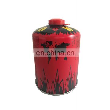 Hebei boutielle gas butane 450g and screw valve butane gas cartridge 450g