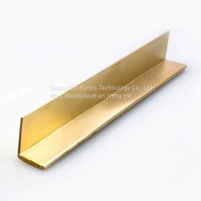 Customized Size Extruded Brass Profile Brass Angle
