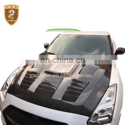 Transparent Style Carbon Fiber Bonnet Hood For Nisan GTR R35 Car