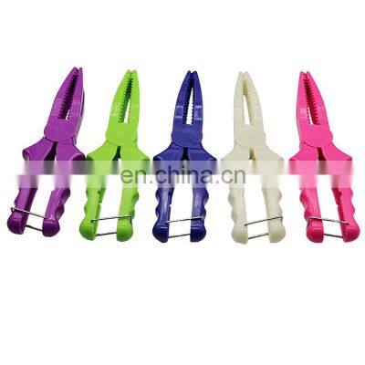 Ready to ship Colorful Fishing Pliers Fish Clamp Grip Catch and Release Holder  ABS Plastic Fish Gripper