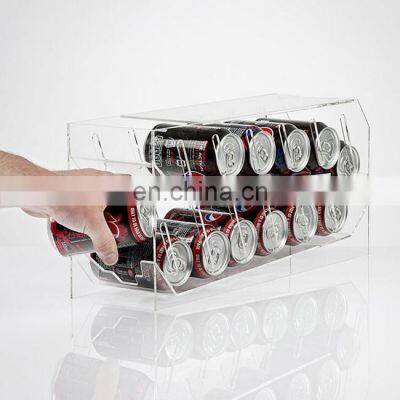 Clear Tin Drinks Dispenser Acrylic Can Beer Storage Holder