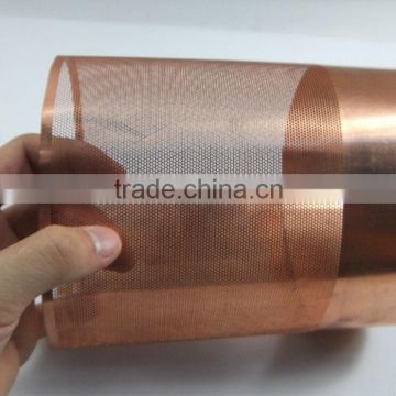 Copper electrode foil for battery