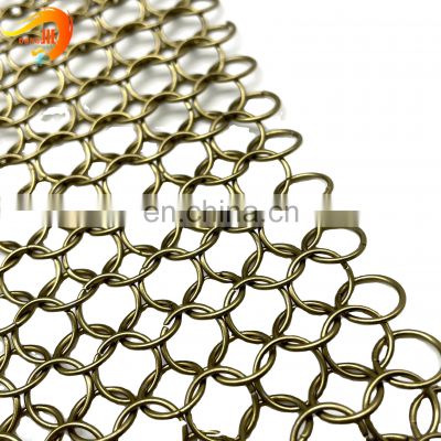 Decorative Wire Mesh Screen Chain Link Metal Mesh For Curtain Shower Fabric