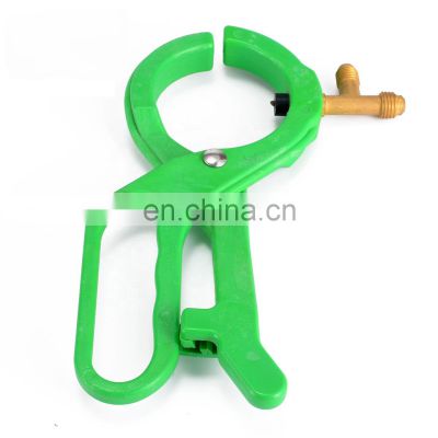 Side Can Tap Valve R134A R22 R410A AC Can Tap 2-in-1 Side Punch Opener Connecting 1/4 SAE and 1/2 Acme Thread Refrigerant bottle