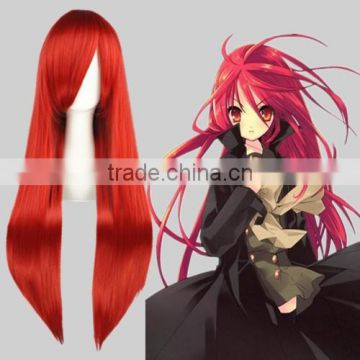High Quality 80cm Long Straight Fairy Tail Cosplay Hair Wigs Scarlet Red wigs Synthetic Anime Wig Party Wig