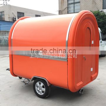 Orange Food Trailer Food cooking van/Food Van Takeaway Trailer food cart manufacturers in china