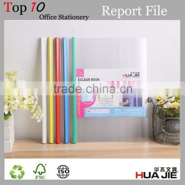 PP display book Sliding bar report cover pumping rod file
