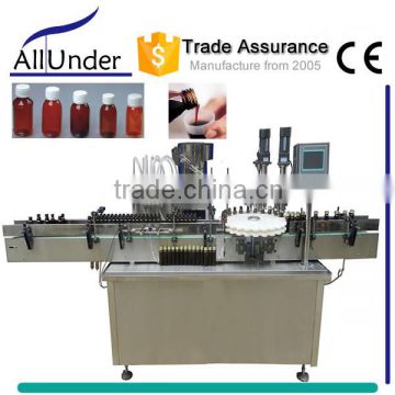 automatic syrup filling capping line