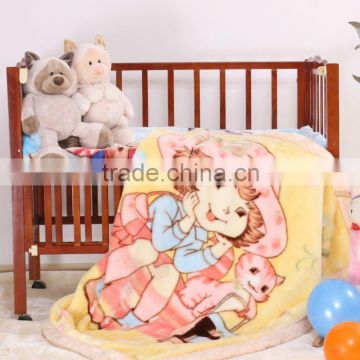 100% polyester super soft 2 ply baby blanket