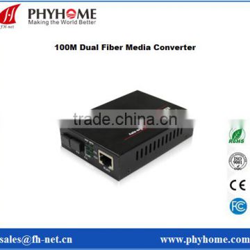 100M/1000M 20km Ethernet Fiber Optic Media Converter