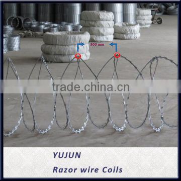 Galvanized Concertina Razor Barbed Wire/Razor Wire Mesh Fencing/China Concertina Razor Wire
