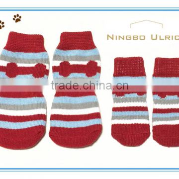 S87 hot sale cotton knitted wholesale striped pet socks