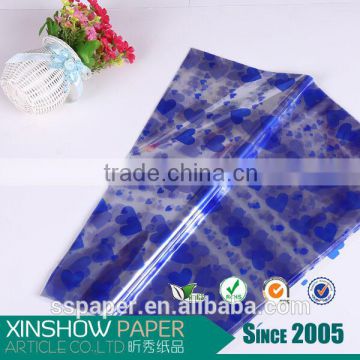 hot sale wrapping paper printed transparent film pearl bopp film