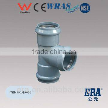 ERA Brand THREE FAUCET REGULAR TEE PVC PIPE FITTING