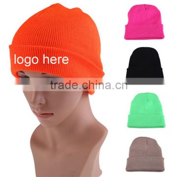 Cheap Custom Knitted Beanie hats For Girl For wholesale
