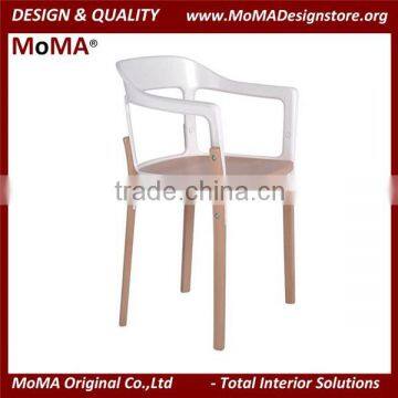 MA-C173 Modern Design White Plastic Desk Armchair