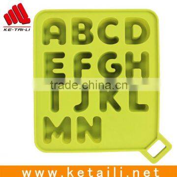New design letter shape silicone ice tray/tray ice oem logo print accepted