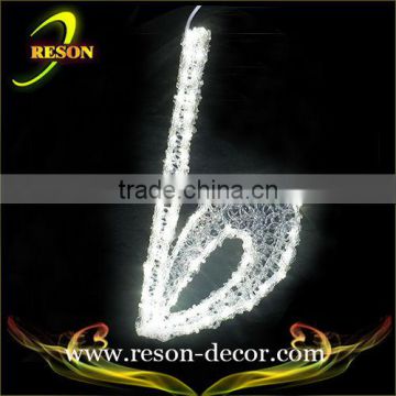 Christmas decoration light up musical notes